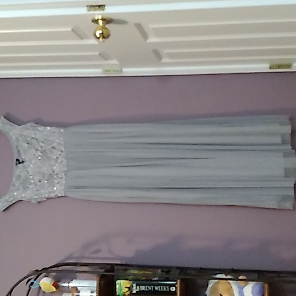 Silver Prom Dress